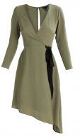 NEW LOOK New Look ASYMMETRIC WRAP Vestito estivo khaki