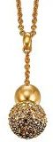 PIERRE CARDIN Pierre Cardin collana da donna in argento Sterling 925 rodiato con zirconi Réunion 42 cm marrone S. PCNL90439E420