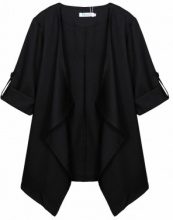 LESARA Blazer con collo a cascata
