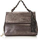 SILVIAN HEACH Silvian Heach Rimasco, Borsa a Tracolla Donna, Nero, 33 x 25 x 15 cm (W x H x L)