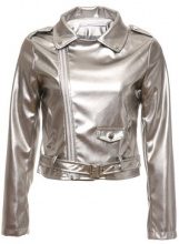 MEL IVY Giacca biker metallizzata