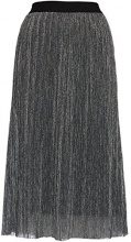 FIND FIND Gonna Midi Effetto Metallizzato Donna , Argento (Silber), 50 (Taglia Produttore: XX-Large)