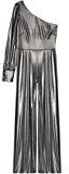 FIND FIND Tuta Monospalla Plissettata Donna , Argento (Silver), 48 (Taglia Produttore: X-Large)