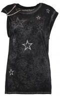 REPLAY Replay Tshirt con stampa off black