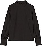 FIND FIND Blusa Manica Lunga e Collo Alto Donna Nero X-Large