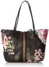 DESIGUAL Desigual Bols_capri Militar Flores. 4003. U - Donna, Verde (Musgo), 13x28x30 cm (b x h t)