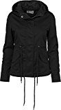 URBAN CLASSIC Urban Classics Ladies Basic Cotton, Parka Donna, Nero (Black 7), Medium