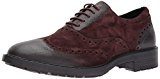 GEOX Geox U Kapsian A, Brogue Uomo, Rosso (Dk Burgundy), 46 EU
