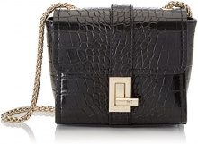 TRUSSARDI JEANS Trussardi Jeans 75b00163-1y000032, Borsa a Mano Donna, Nero, 9.5x14.5x19 cm (W x H x L)