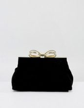 TED BAKER Ted Baker - Borsa da sera appariscente in velluto con fiocco - Nero