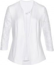 BPC SELECTION PR... Blazer in jersey con pizzo (Bianco) - bpc selection premium