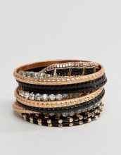 LIARS & LOVERS Liars & Lovers - Confezione di bracciali rigidi con strass oversize - Oro
