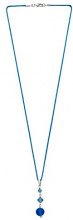 AMANTI VENEZIA Amanti Venezia Donna 925 Argento Marquise blu Cristallo FINENECKLACEBRACELETANKLET