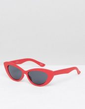 ASOS ASOS - Occhiali da sole appuntiti a occhi di gatto - Rosso