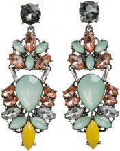 PIECES PIECES Big Colourful Earrings Women Silver
