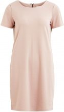 VILA VILA Simple Short Sleeved Dress Women Pink