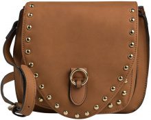 PIECES PIECES Studded Crossbody Bag Women Brown