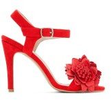 MADEMOISELLE R Sandali rossi cinturino con fiori
