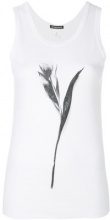 ANN DEMEULEMEESTER Ann Demeulemeester - Canotta con stampa - women - Cotton - 40 - WHITE