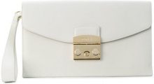 FURLA - Furla - Borsa clutch 'Metropolis' - women - Nylon/Leather/viscose - Taglia Unica - Bianco