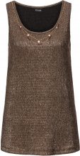 BODYFLIRT Top lucido con collana (Nero) - BODYFLIRT