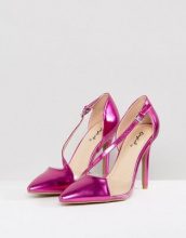 QUPID Qupid - Scarpe a punta asimmetriche con tacco alto - Rosa