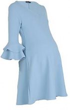 BOOHOO Premaman Freya volant maniche abito svasato in Crepe