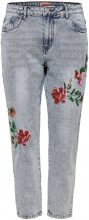 ONLY ONLY Tonni Low Embroidery Boyfriend Jeans Women Blue