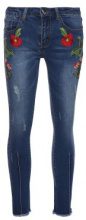 MEL IVY Jeans skinny con ricamo a fiori