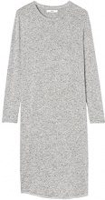 FIND FIND Vestito Lungo in Maglina Donna , Grigio (Grey), 44 (Taglia Produttore: Medium)