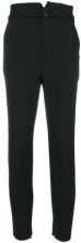RED VALENTINO Red Valentino - Pantaloni slim a vita alta - women - Polyester/Wool/Spandex/Elastane/Acetate - 44 - BLACK
