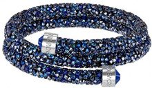 SWAROVSKI Swarovski Bracciale rigido Crystaldust Double, azzurro