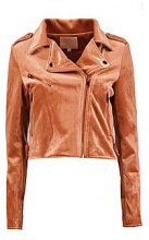 BOOHOO Giacca in stile motociclista di Charlie in velluto