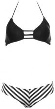 LESARA Bikini con slip a righe