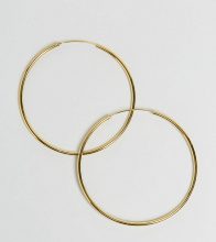 ASOS DESIGN Orecchini a cerchio in argento sterling placcato oro da 60 mm