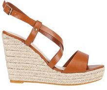 LESARA Sandali con zeppa e fascette in similpelle