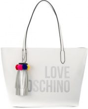 LOVE MOSCHINO Love Moschino - logo print tote - women - Leather - OS - WHITE