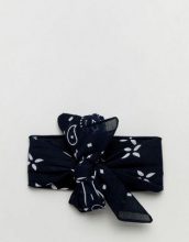 PIECES Pieces - Cravatta con fantasia a bandana - Navy