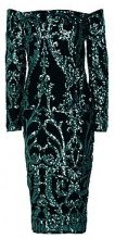 BOOHOO Boutique Kiki Sequin Off the Shoulder Dress