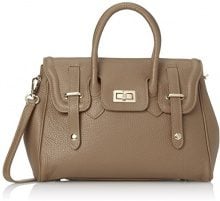 CHICCA BORSE Chicca Borse 8092 Borsa a Mano, 34 cm, Fango