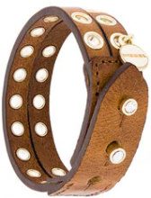 DIESEL - Diesel - Braccialetto 'A - Hoddelas' - women - Calf Leather - Taglia Unica - Marrone