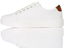 FIND FIND Sneaker con Inserto Colorato Donna, Bianco (White), 39 EU