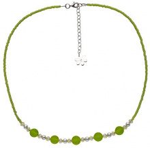 AMANTI VENEZIA Amanti Venezia Donna 925 argento Marquise verde Cristallo FINENECKLACEBRACELETANKLET