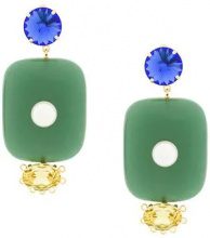 MARNI - Marni - Orecchini pendenti oversized - women - Resin/metal - Taglia Unica - Verde