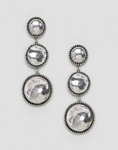 ASOS DESIGN ASOS - Orecchini pendenti con dischi incisi