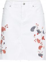 BODYFLIRT Gonna di jeans con ricamo (Bianco) - BODYFLIRT
