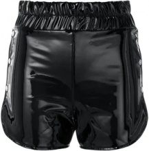 DANIELLE GUIZIO Danielle Guizio - Shorts in vernice - women - Polyurethane/Polyester - XS - Nero