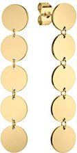 Raffinati Orecchini Liebeskind Berlin In Acciaio Oro – Lunghezza 10 Cm - 4