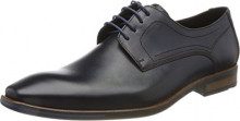 LLOYD Uomo Scarpa da Affari KELSAN, Uomini Scarpe Stringate,Soletta Removibile,Larga,Allacciatura Derby,Scarpe d'abito,Schwarz/Pacific,40 EU / 6.5 UK
