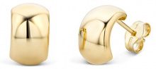 MIORE Miore Orecchini Donna Piccoli a Lobo Oro Giallo 14 Kt / 585